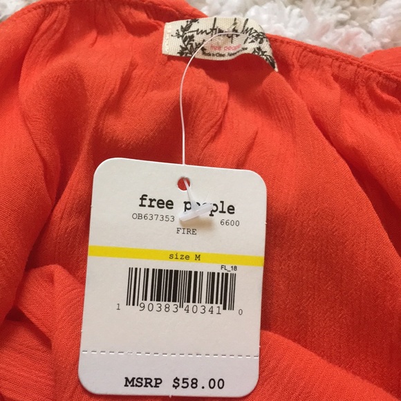 NWT Free People Ruffle Tank - Picture 4 of 4